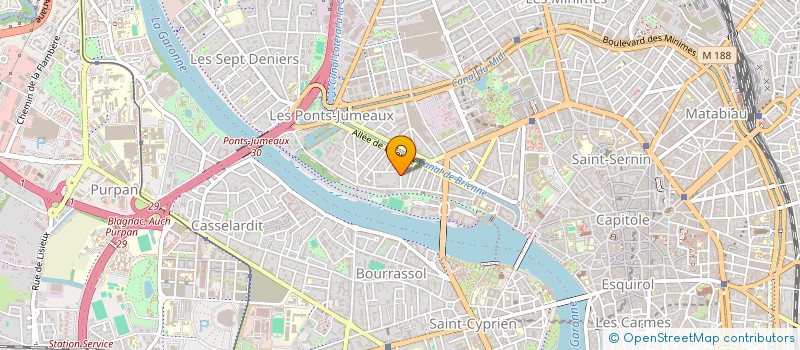 localisation de l'entreprise K INVEST à TOULOUSE