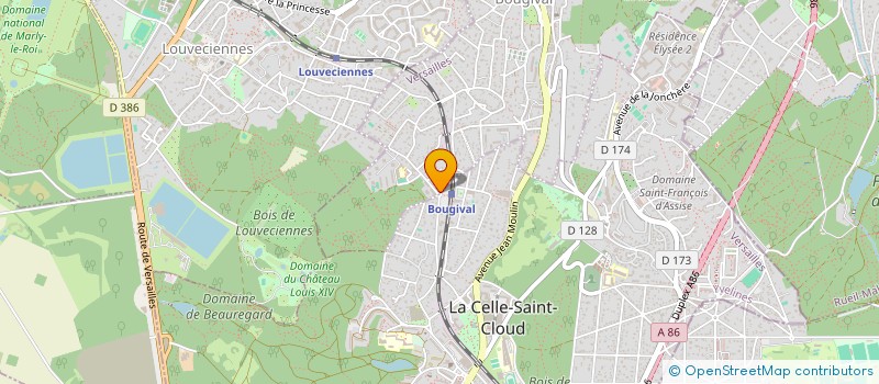 localisation de l'entreprise K INVEST  BOUGIVAL