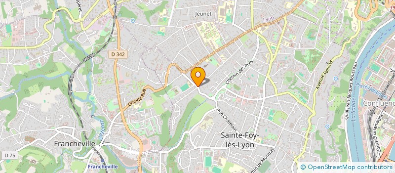 localisation de l'entreprise 'K.J.B.'  SAINTE-FOY-LES-LYON