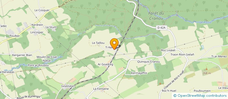 localisation de l'entreprise K J C à PONT-DE-BUIS-LES-QUIMERCH