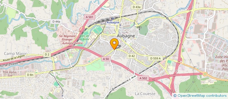 localisation de l'entreprise K & J COIFF  AUBAGNE
