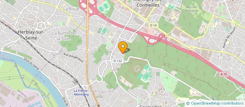 localisation de l'entreprise K.J.K à MONTIGNY-LES-CORMEILLES