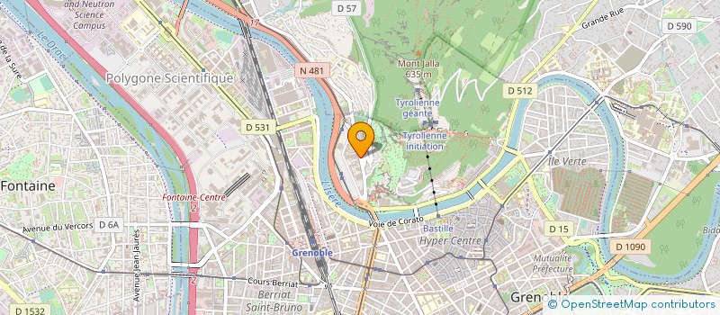 localisation de l'entreprise K.J.R.  GRENOBLE