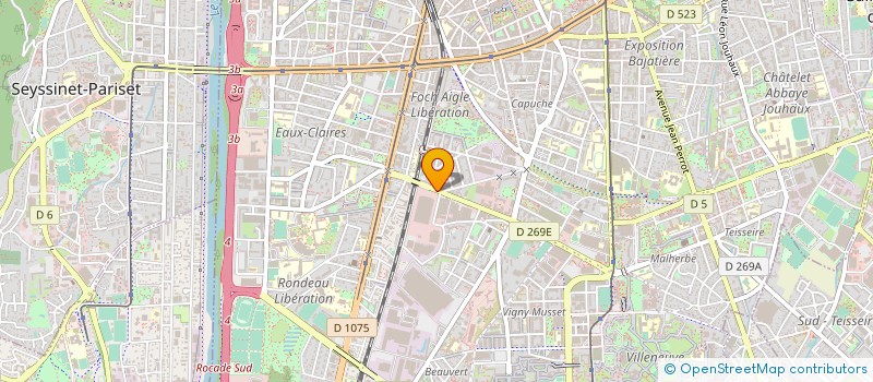 localisation de l'entreprise K'JET-OCCAS SARL à GRENOBLE