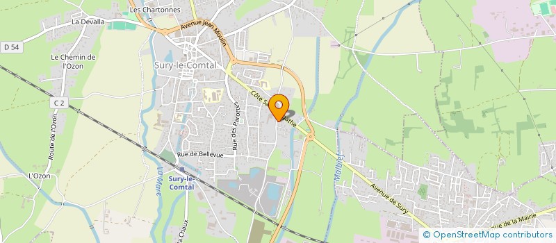 localisation de l'entreprise K JORGE  SURY-LE-COMTAL