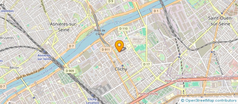 localisation de l'entreprise K.JZR à CLICHY