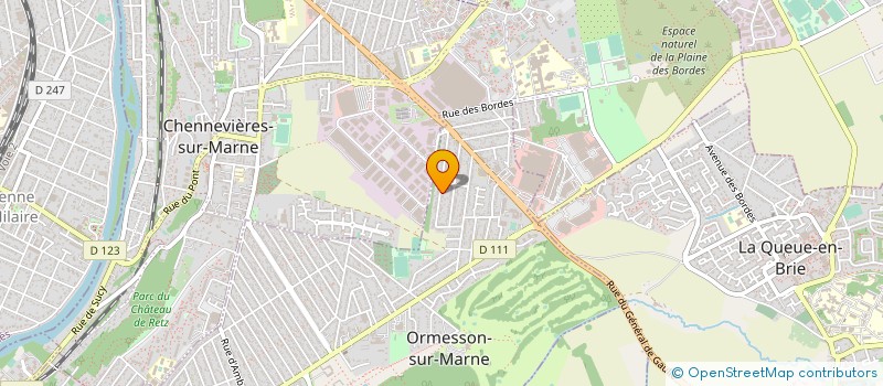 localisation de l'entreprise K & K à ORMESSON-SUR-MARNE