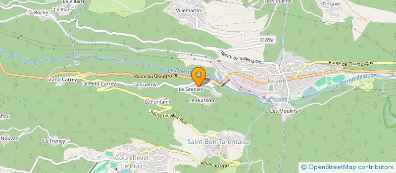 localisation de l'entreprise K&K à COURCHEVEL