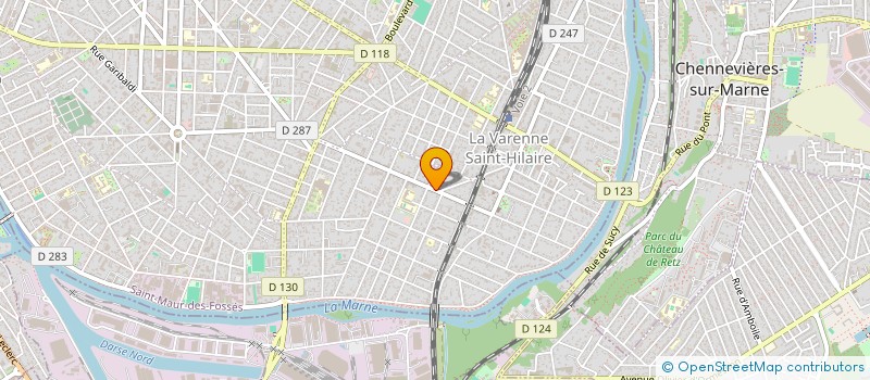 localisation de l'entreprise K.K.S. SHOP ALIMENTATION GENERALE  SAINT-MAUR-DES-FOSSES