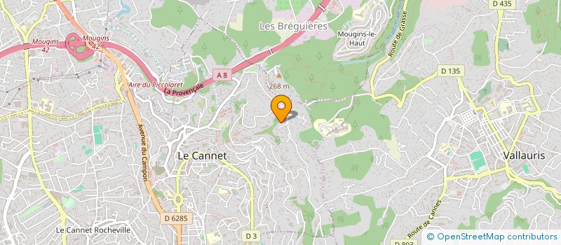 localisation de l'entreprise K & K SCI à LE CANNET