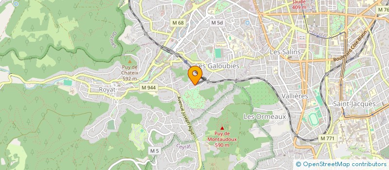 localisation de l'entreprise K.KOOKIES  CHAMALIERES