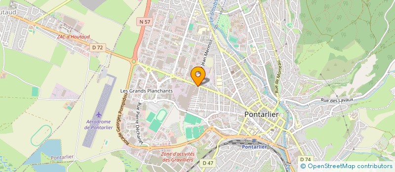 localisation de l'entreprise K.L.C à PONTARLIER