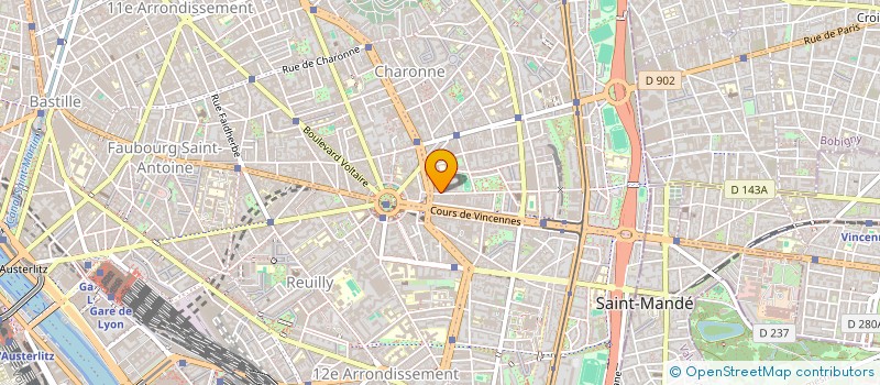 localisation de l'entreprise K.L.C.  PARIS