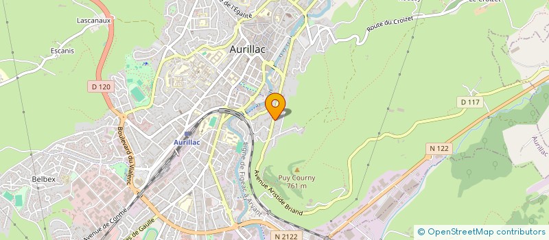 localisation de l'entreprise K.L.C. BIS à AURILLAC