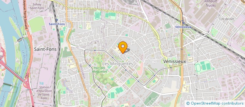 localisation de l'entreprise K.L.D.  VENISSIEUX