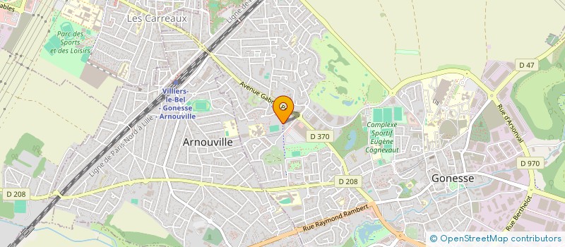 localisation de l'entreprise K.L.I.N.N.  GONESSE