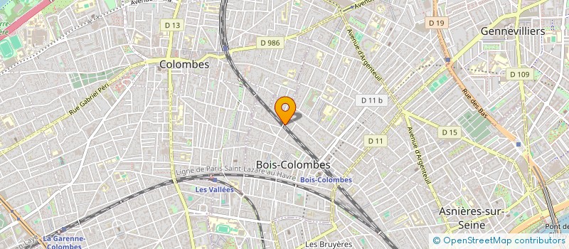 localisation de l'entreprise K&L IMMO à BOIS-COLOMBES