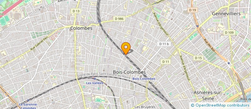 localisation de l'entreprise K&L INVEST à BOIS-COLOMBES