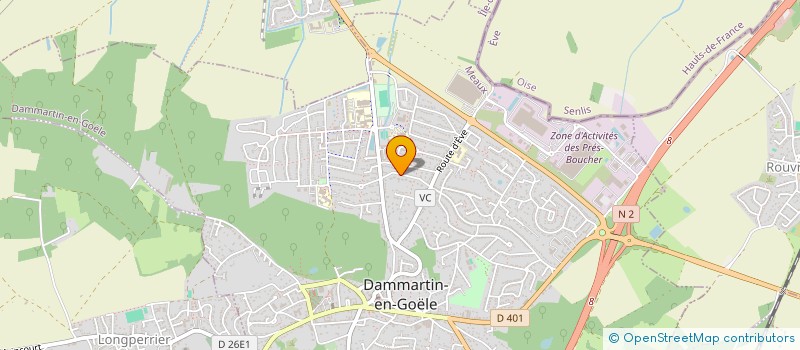 localisation de l'entreprise K & L INVEST  DAMMARTIN-EN-GOELE