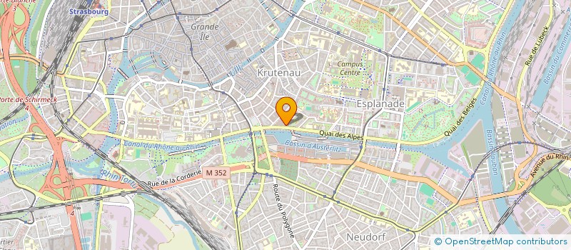 localisation de l'entreprise K.L.M. à STRASBOURG