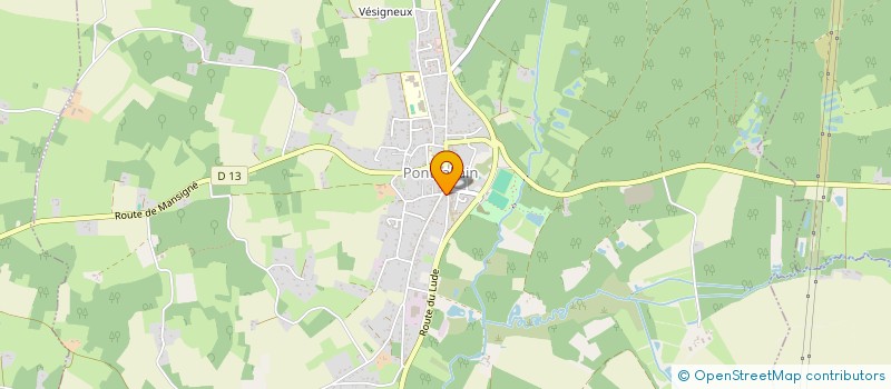 localisation de l'entreprise K.L.M  PONTVALLAIN