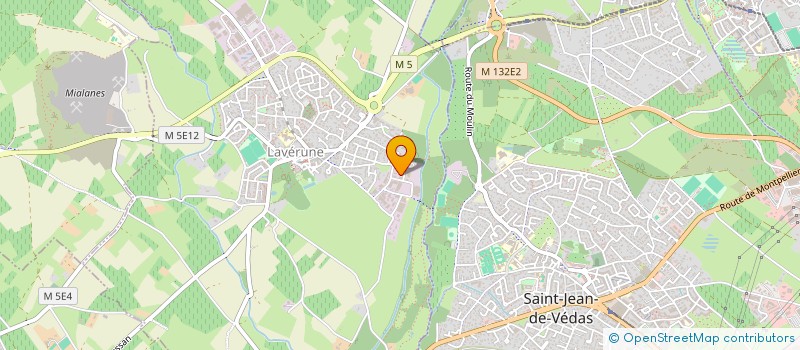 localisation de l'entreprise K-LAB  LAVERUNE