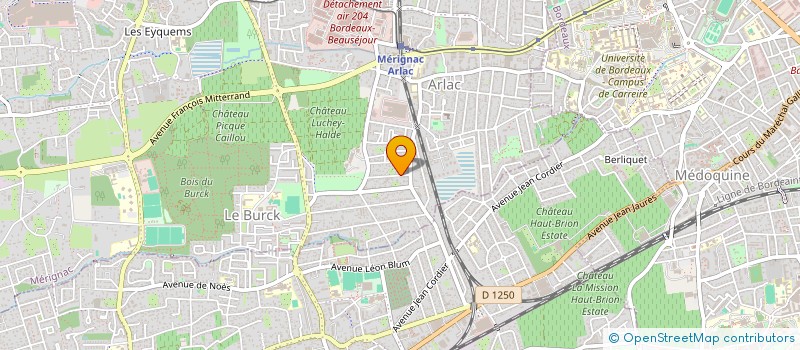 localisation de l'entreprise K' LATINA  MERIGNAC