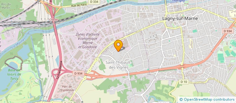 localisation de l'entreprise K-LENS à SAINT-THIBAULT-DES-VIGNES