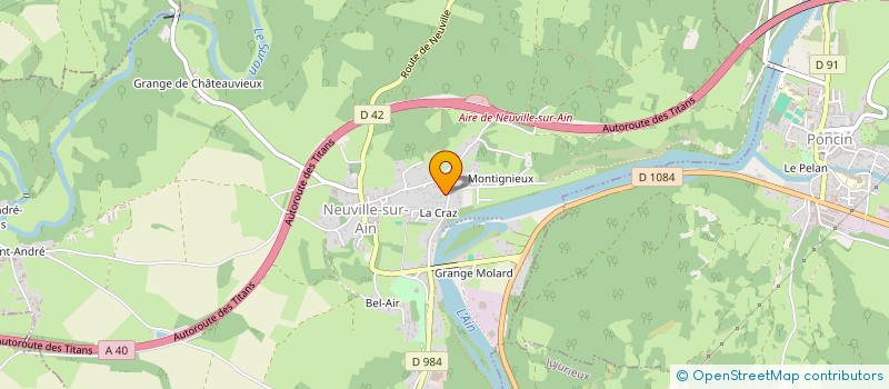 localisation de l'entreprise K-LEYA SERVICE  NEUVILLE-SUR-AIN