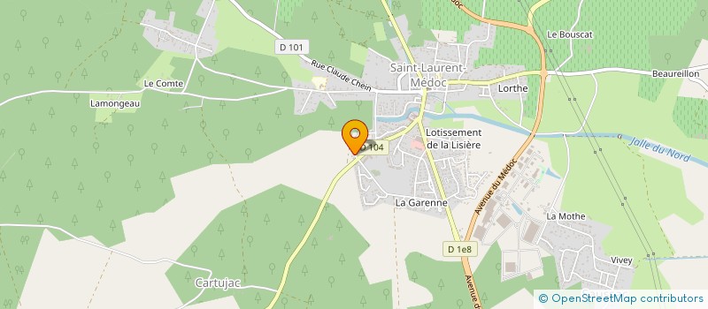 localisation de l'entreprise K-LI-T MENUISERIE  SAINT-LAURENT-MEDOC