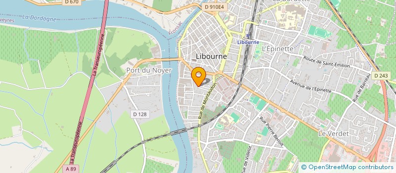 localisation de l'entreprise K-LIB 2  LIBOURNE