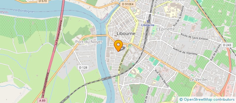 localisation de l'entreprise K-LIB à LIBOURNE