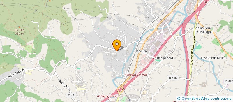 localisation de l'entreprise K.LIBRE O BIK.  AUBAGNE