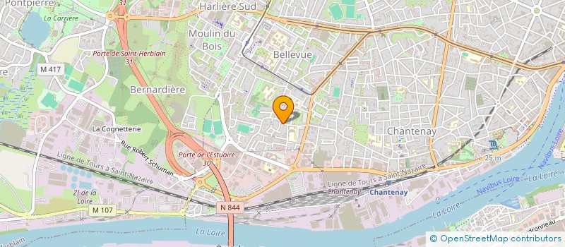 localisation de l'entreprise K'LIOPE.SV  NANTES