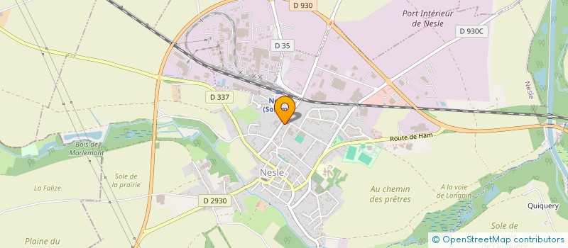 localisation de l'entreprise K-LOC à NESLE
