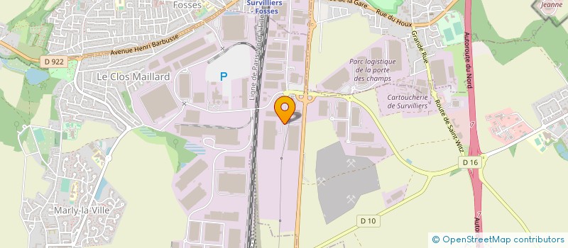 localisation de l'entreprise K LOGISTIQUE à SAINT-WITZ