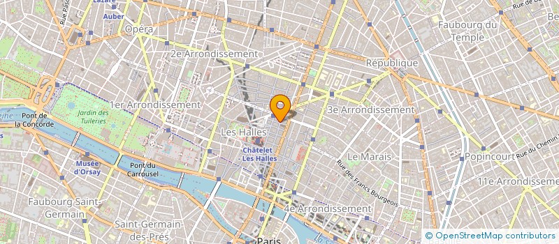 localisation de l'entreprise K.M à PARIS