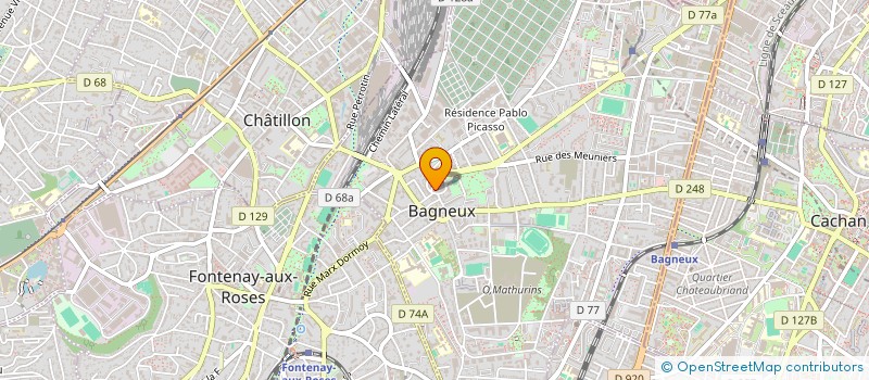 localisation de l'entreprise K-M à BAGNEUX