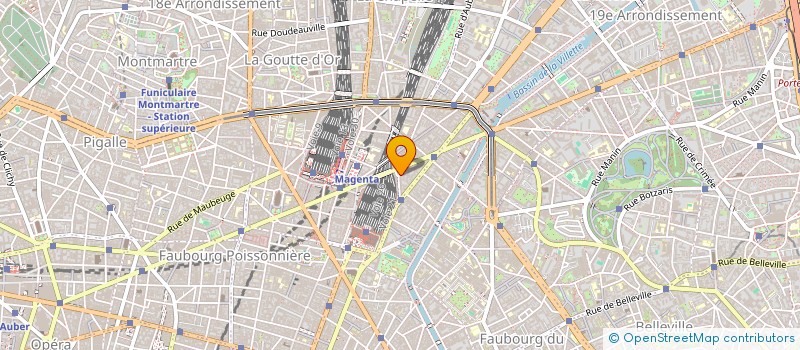 localisation de l'entreprise K-M.  PARIS