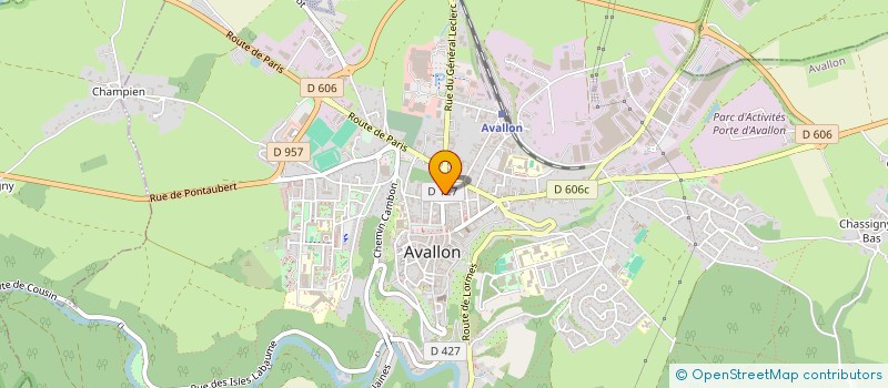 localisation de l'entreprise K.M.A à AVALLON