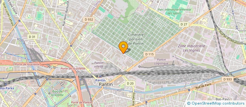 localisation de l'entreprise K.M.A  PANTIN