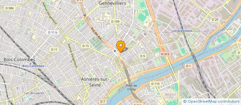 localisation de l'entreprise K M A TRANSPORT à GENNEVILLIERS