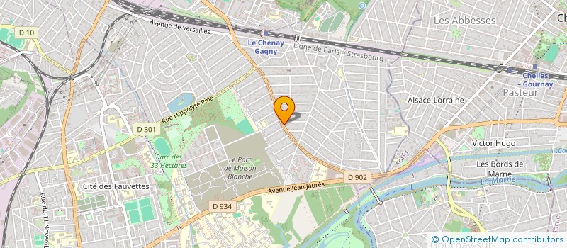 localisation de l'entreprise K.M.C. à GAGNY