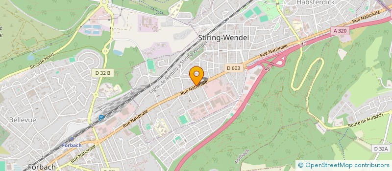 localisation de l'entreprise K & M COIFFURE  STIRING-WENDEL