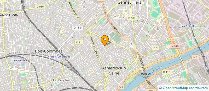 localisation de l'entreprise K M K à ASNIERES-SUR-SEINE