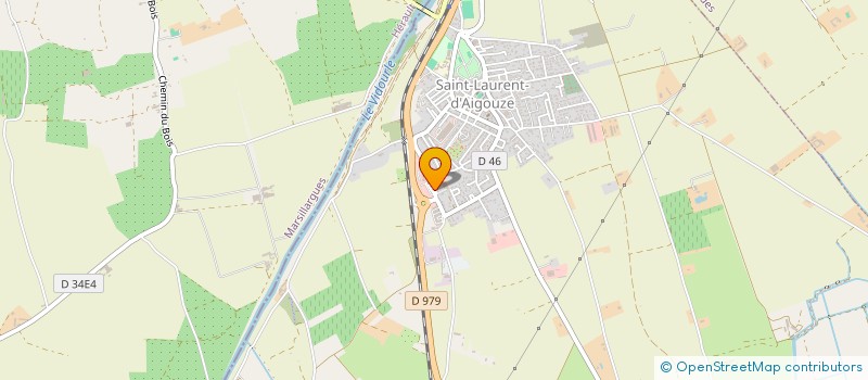 localisation de l'entreprise K.M.M.  SAINT LAURENT D'AIGOUZE