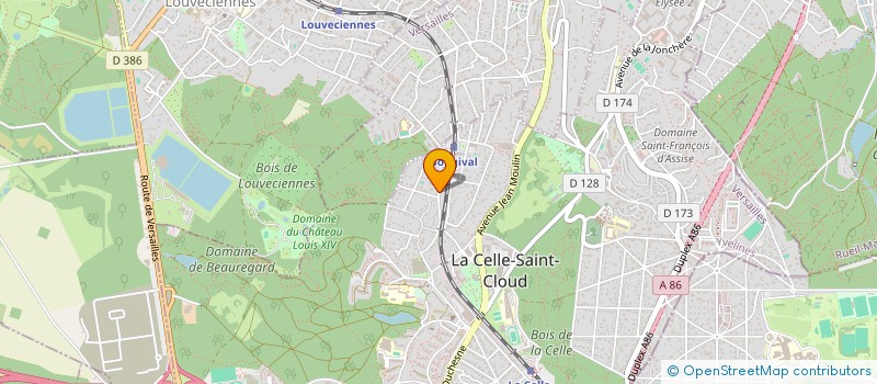 localisation de l'entreprise K.M. PARTNERS à LA CELLE-SAINT-CLOUD