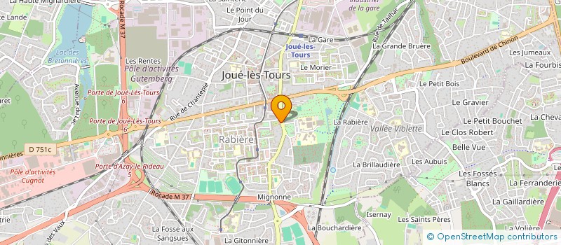 localisation de l'entreprise K M S à JOUE-LES-TOURS