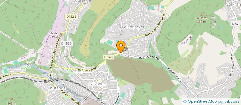 localisation de l'entreprise K.M.S. RESTAURATION  NILVANGE