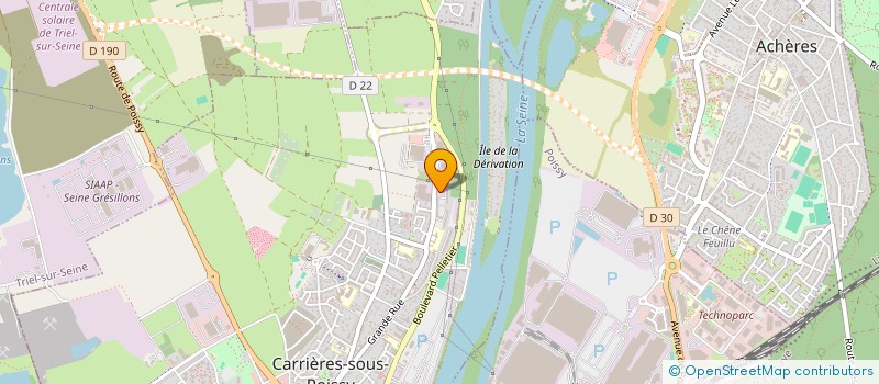 localisation de l'entreprise K&M SERVICE DE TRANSPORT VIP  CARRIERES-SOUS-POISSY